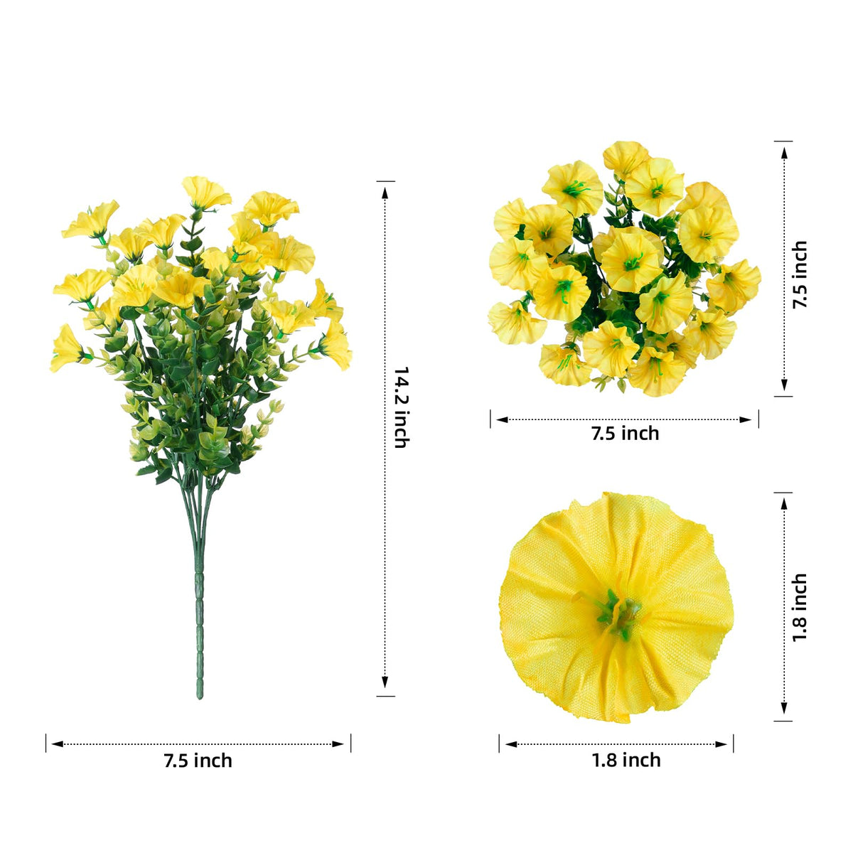 🔥UV Resistant Artificial Petunias Flowers