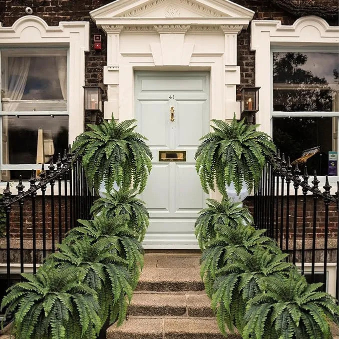 🔥Last Day 50% OFF🔥Oversized Pre-Lit Artificial Boston Ferns --No watering, No fading