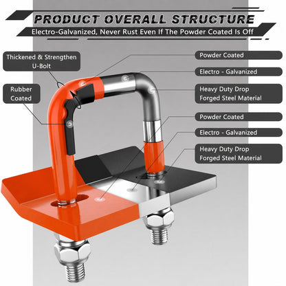 🚛 Heavy Duty Anti-Rattle Trailer Hitch Tightener Stabilizer