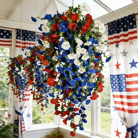 ✨Independence Day Hot Sale💖💙 Red, White & Blue Flowers for America’s 250th – Perfect for Porch & Party 💐