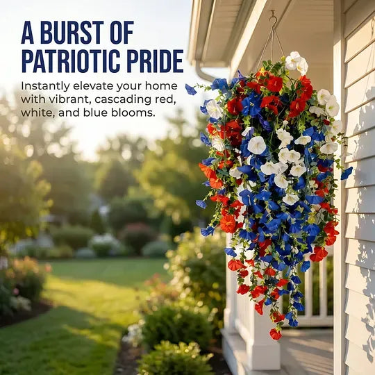 ✨Independence Day Hot Sale💖💙 Red, White & Blue Flowers for America’s 250th – Perfect for Porch & Party 💐