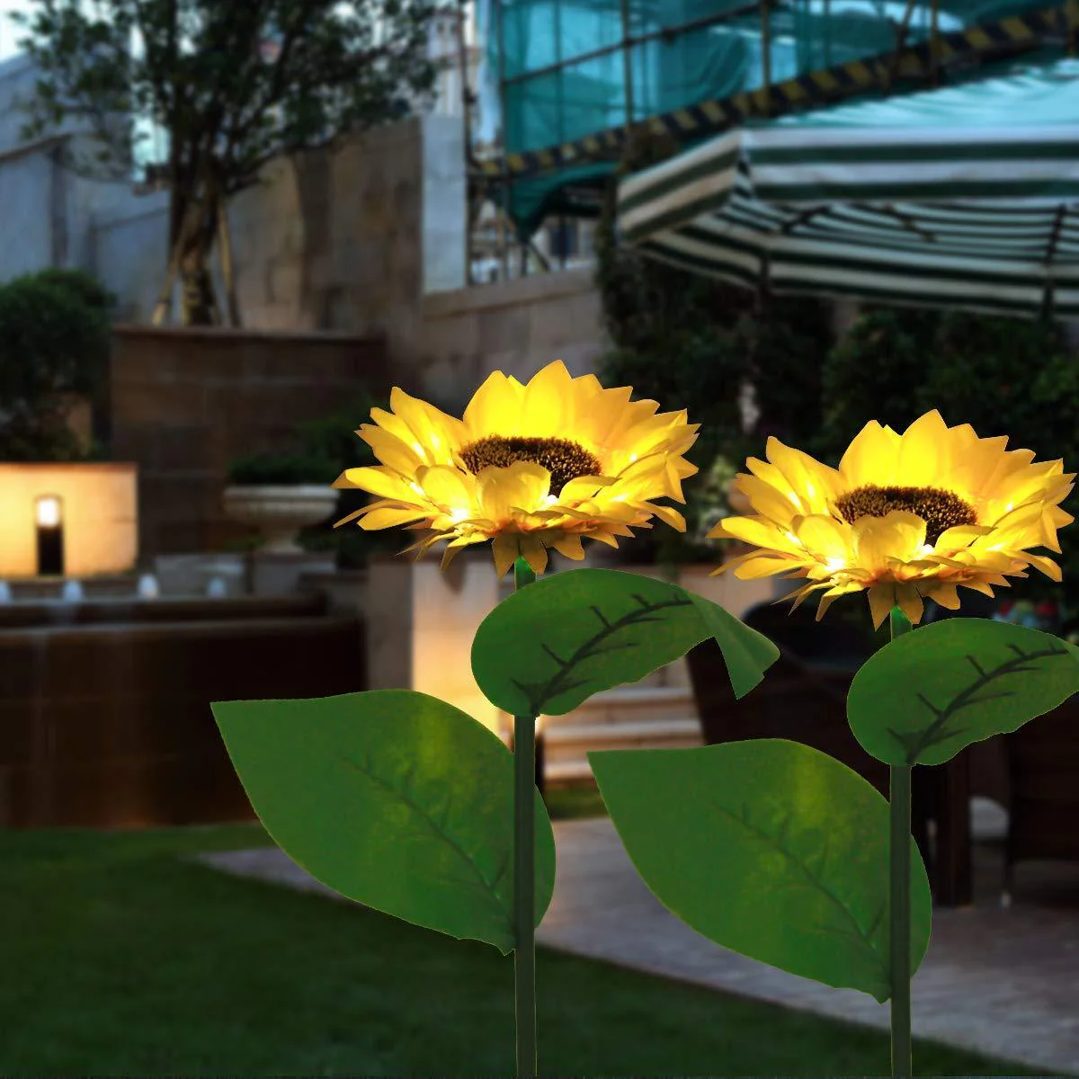 🌻 Solar Sunflower Lights ✅ Waterproof & Auto On/Off | Glowing Garden Decor ✨