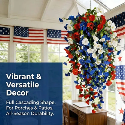 ✨Independence Day Hot Sale💖💙 Red, White & Blue Flowers for America’s 250th – Perfect for Porch & Party 💐