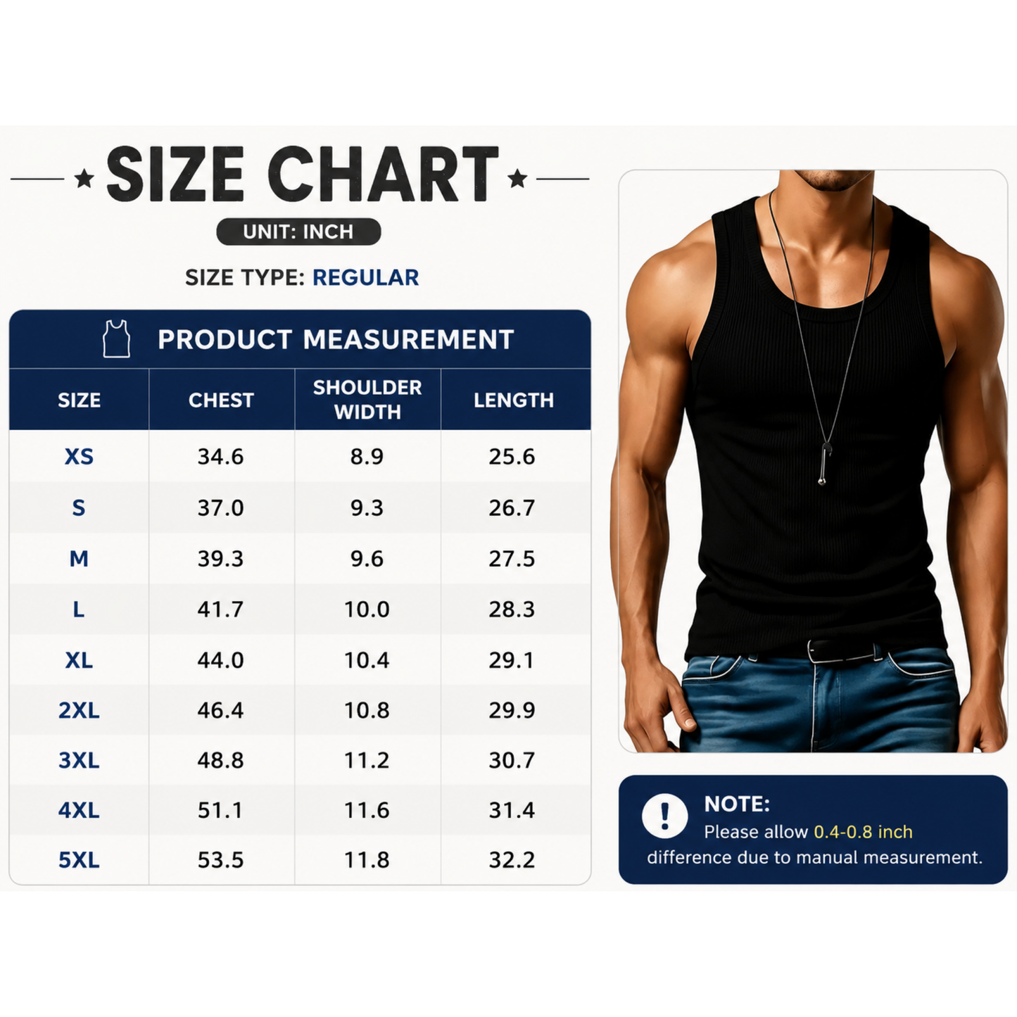 Men's Ribbed Tank Top – Wide-Strap Sleeveless Casual Shirt for Everyday Wear