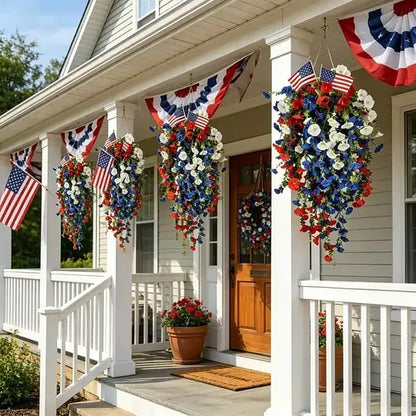 ✨Independence Day Hot Sale💖💙 Red, White & Blue Flowers for America’s 250th – Perfect for Porch & Party 💐
