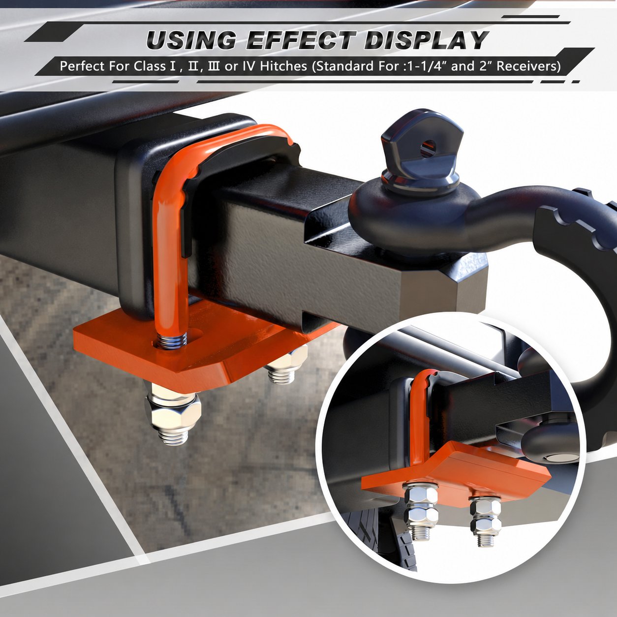 🚛 Heavy Duty Anti-Rattle Trailer Hitch Tightener Stabilizer