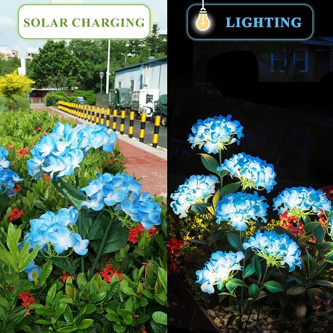 🔥Hot Sale-50% OFF🔥Outdoor Solar Hydrangea Flower Lights