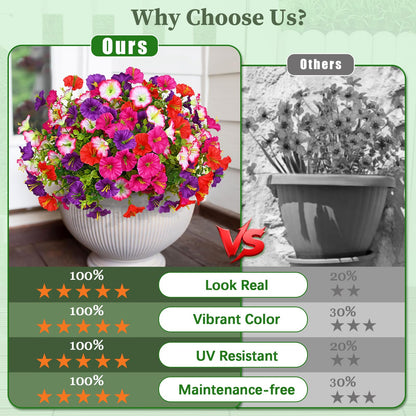 💐UV-Resistant Artificial Petunias – Always Blooming, Zero Maintenance