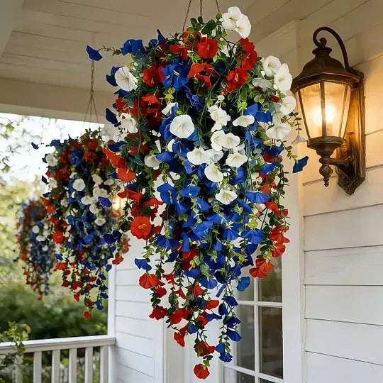 ✨Independence Day Hot Sale💖💙 Red, White & Blue Flowers for America’s 250th – Perfect for Porch & Party 💐