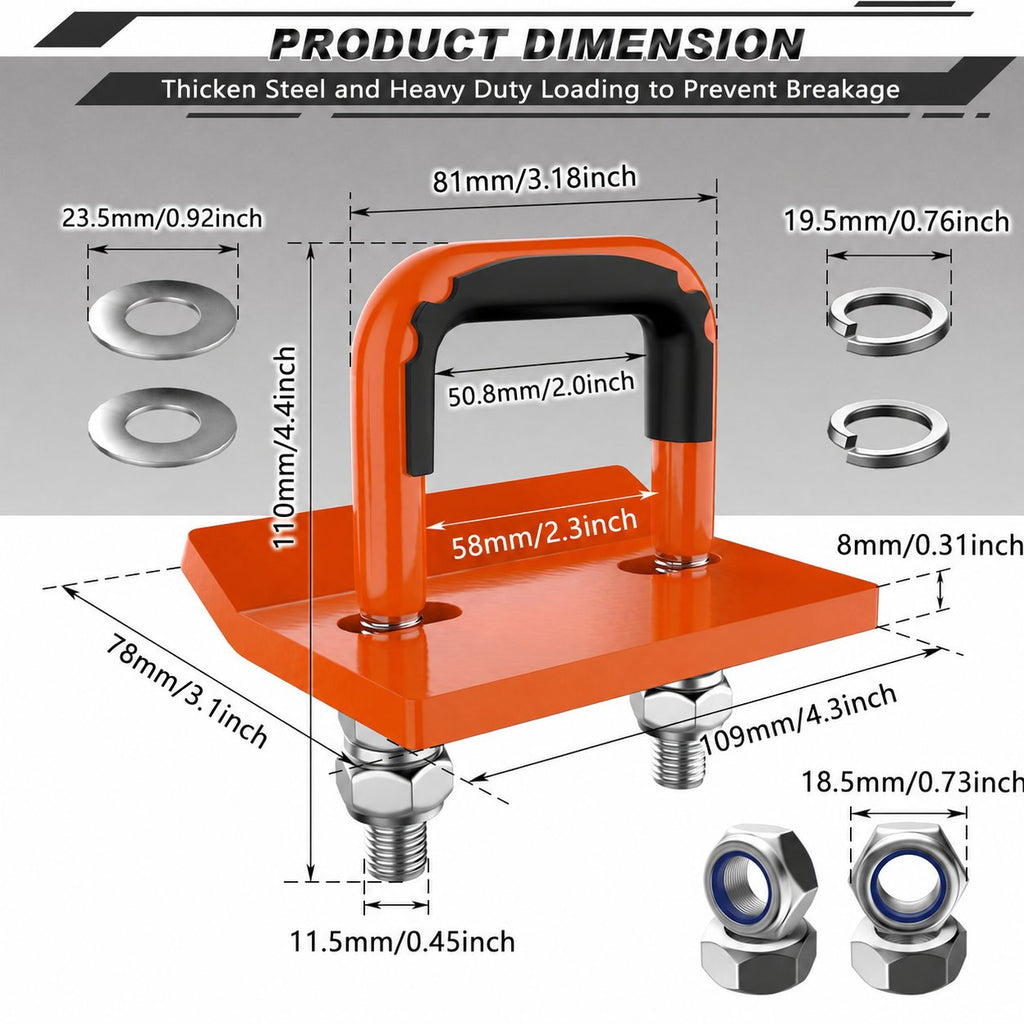 🚛 Heavy Duty Anti-Rattle Trailer Hitch Tightener Stabilizer