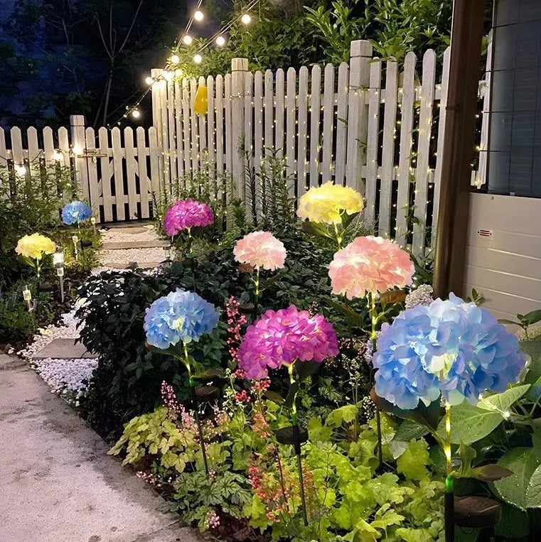 🔥Hot Sale-50% OFF🔥Outdoor Solar Hydrangea Flower Lights