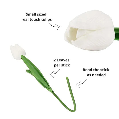 💥-UV Resistant Lifelike Artificial Tulips Flowers💐
