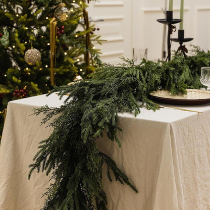 🌲Real Touch Deluxe Norfolk Pine Garland🌿