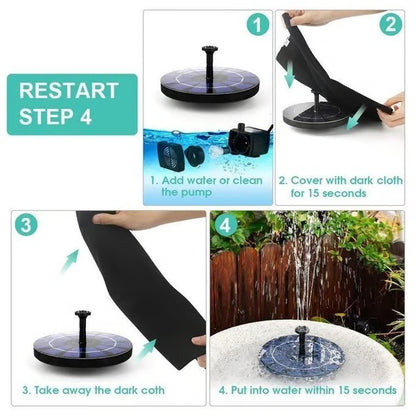 (Summer Sale- SAVE 48% OFF) Solar-Powered Bird Fountain Kit