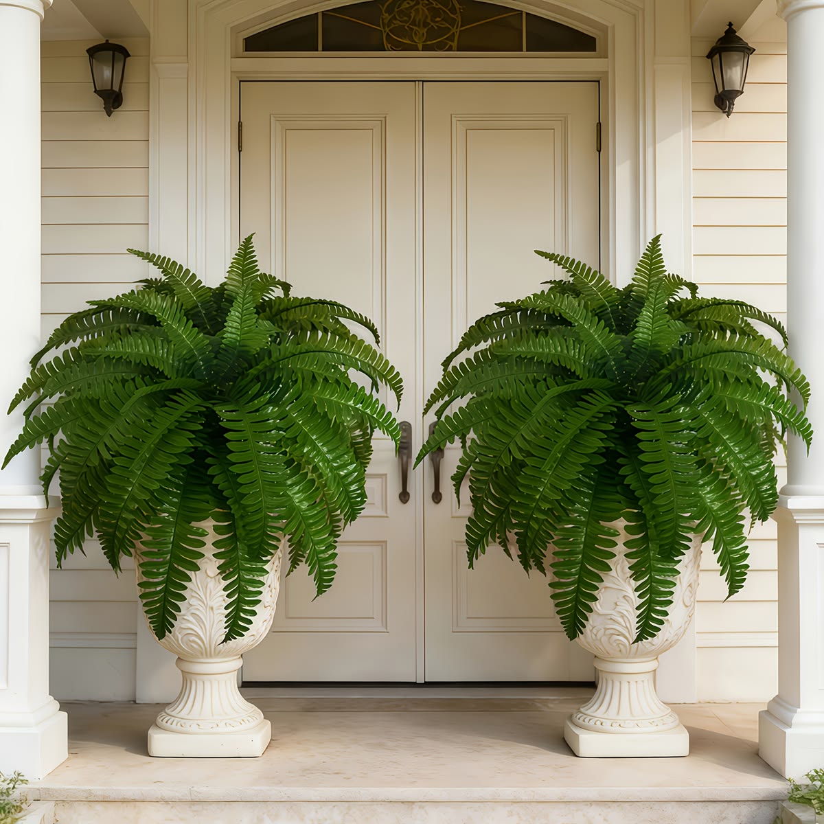 🌱 UV-Resistant Lifelike Artificial Boston Fern