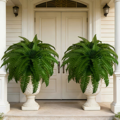 🌱 UV-Resistant Lifelike Artificial Boston Fern