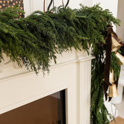🌲Real Touch Deluxe Norfolk Pine Garland🌿