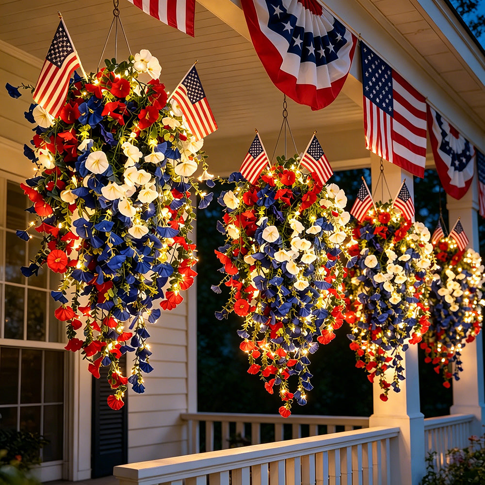 ✨Independence Day Hot Sale💖💙 Red, White & Blue Flowers for America’s 250th – Perfect for Porch & Party 💐