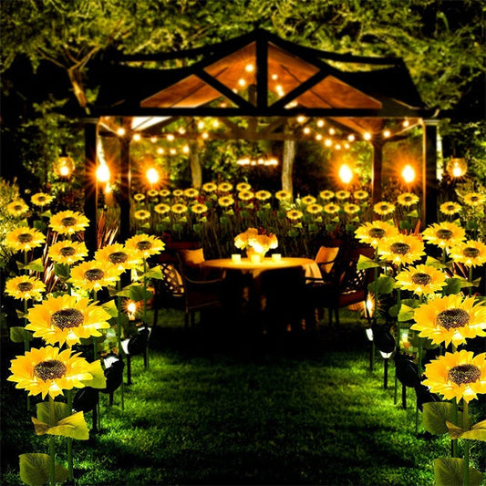 🌻 Solar Sunflower Lights ✅ Waterproof & Auto On/Off | Glowing Garden Decor ✨