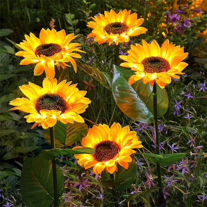 🌻 Solar Sunflower Lights ✅ Waterproof & Auto On/Off | Glowing Garden Decor ✨