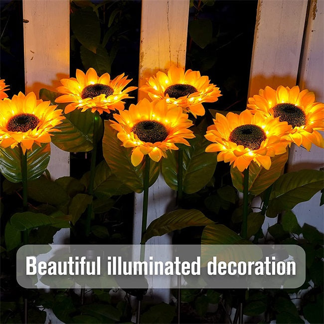 🌻 Solar Sunflower Lights ✅ Waterproof & Auto On/Off | Glowing Garden Decor ✨