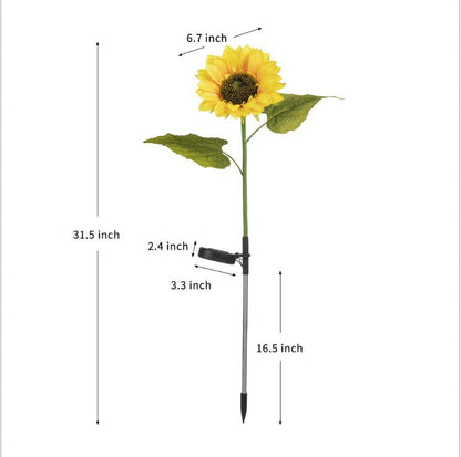 🌻 Solar Sunflower Lights ✅ Waterproof & Auto On/Off | Glowing Garden Decor ✨