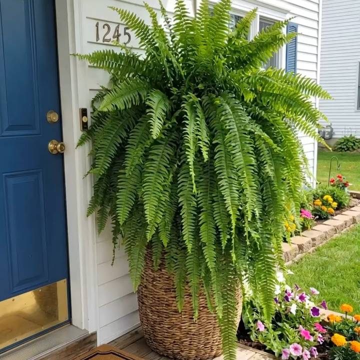 🌱 UV-Resistant Lifelike Artificial Boston Fern