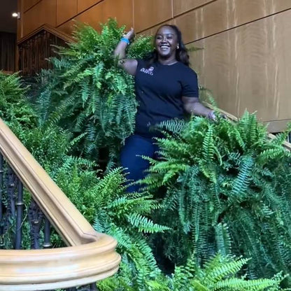 🌱 UV-Resistant Lifelike Artificial Boston Fern